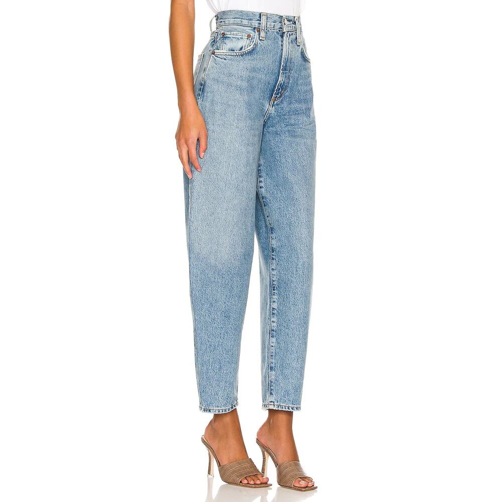 AGOLDE Balloon Jeans 26 Blue Denim Organic Cotton High Rise Ankle 27" - Picture 13 of 15